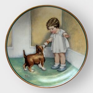 Bessie Pease Gutmann “The Reward” Plate Hamilton Collection 1986